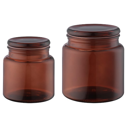 IKEA SEGERSJÖN Jar with lid, set of 2